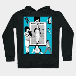 Android 17 manga art Hoodie